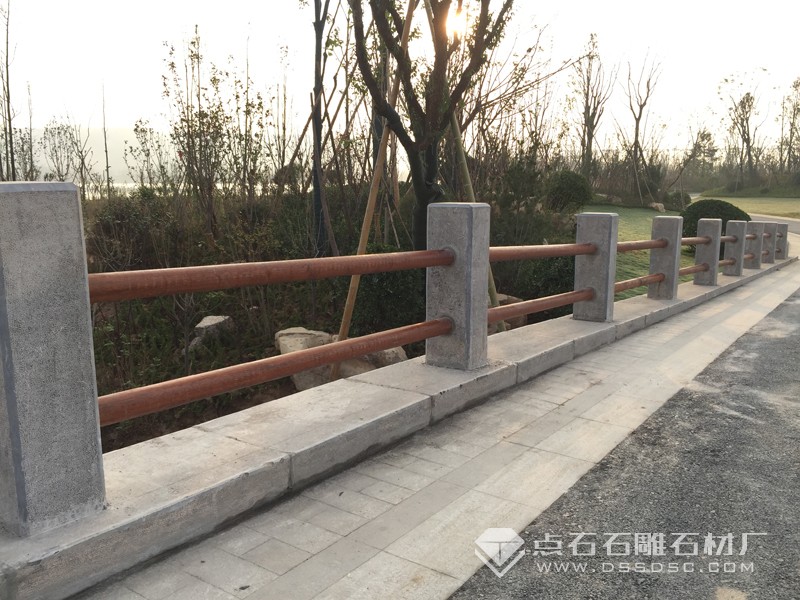 青石欄桿 石木混合結(jié)構(gòu)護(hù)欄