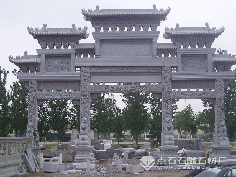 三門(mén)七樓青石石牌坊