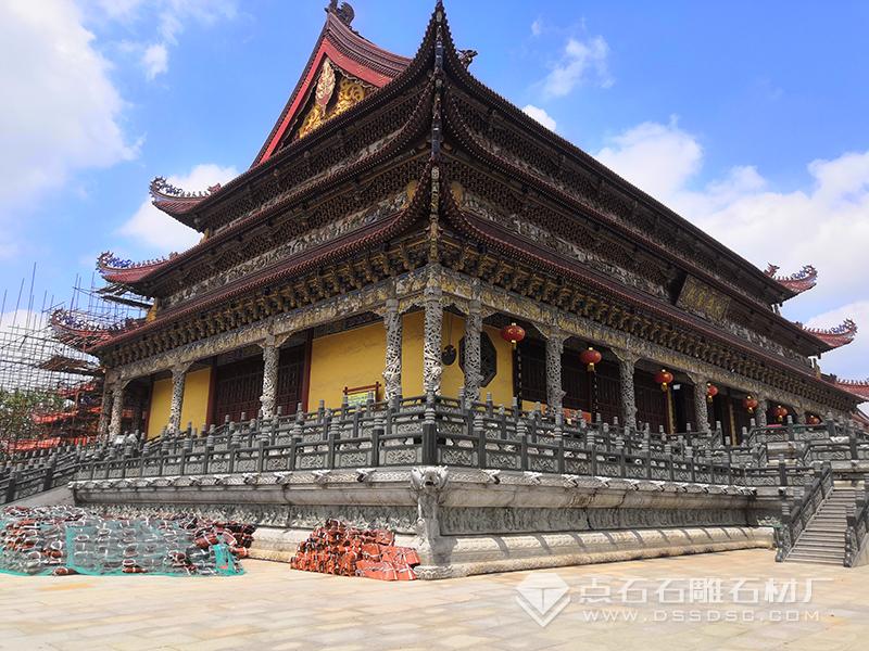 寺院,寺廟青石花崗巖欄桿